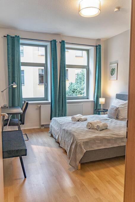 Blue Chili 23 - Modern, Zentral, Mit Balkon Lägenhet Magdeburg Exteriör bild